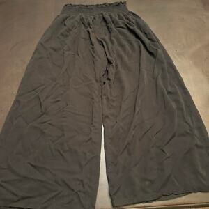 Black wide leg pants with